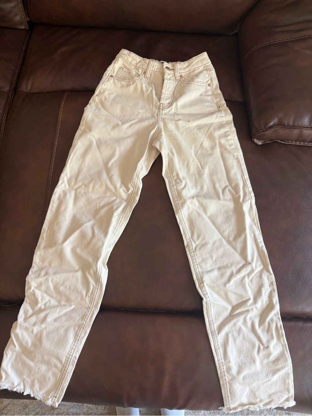 wild fable Cream Straight-Leg Women's Jeans